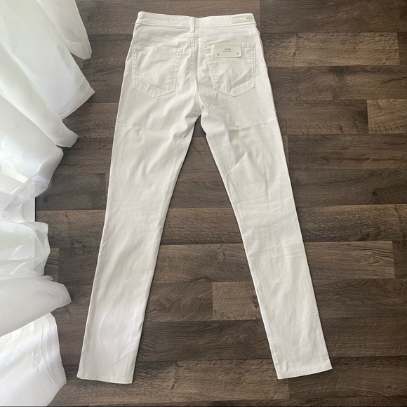 AG Adriano Goldschmied White The Prima Cigarette Leg Jeans Mid Rise Pants - Picture 11 of 14